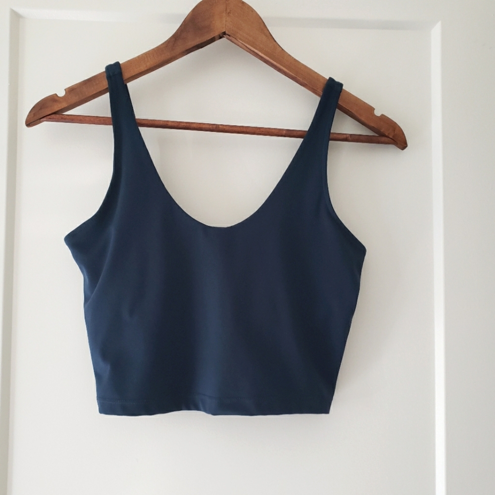 Athletic cropped tank top, S